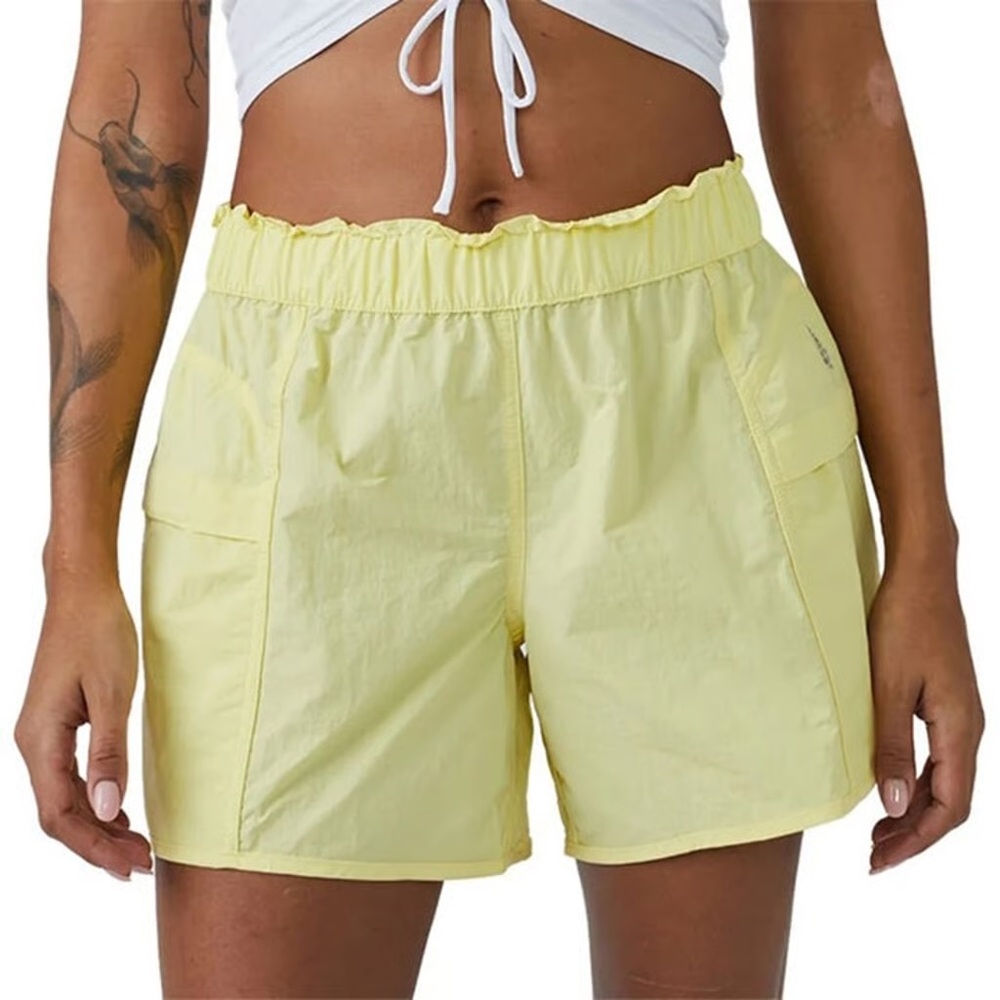 NWOT Free People Movement In The Wild Yellow Short Size XS
